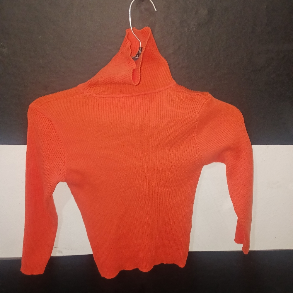 Boy Orange Seamless Long Sleeve Turtleneck Shirt - Picture 7 of 8